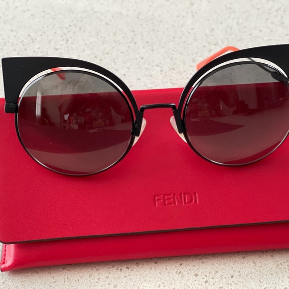 Fendi Accessories - FENDI Hypnoshine Cat Eye Sunglasses Metal